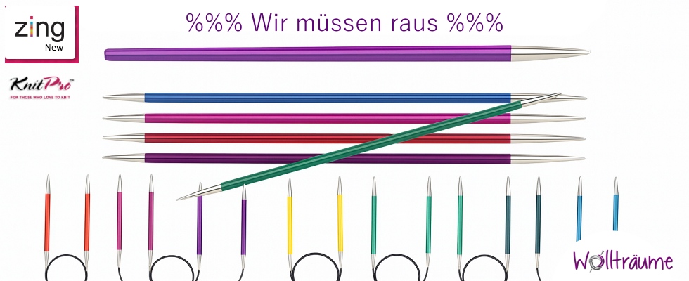 Sale Restposten ZING Knit Pro
