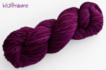 Leni uni bordeaux violett handgefärbte Wolle von wollträume